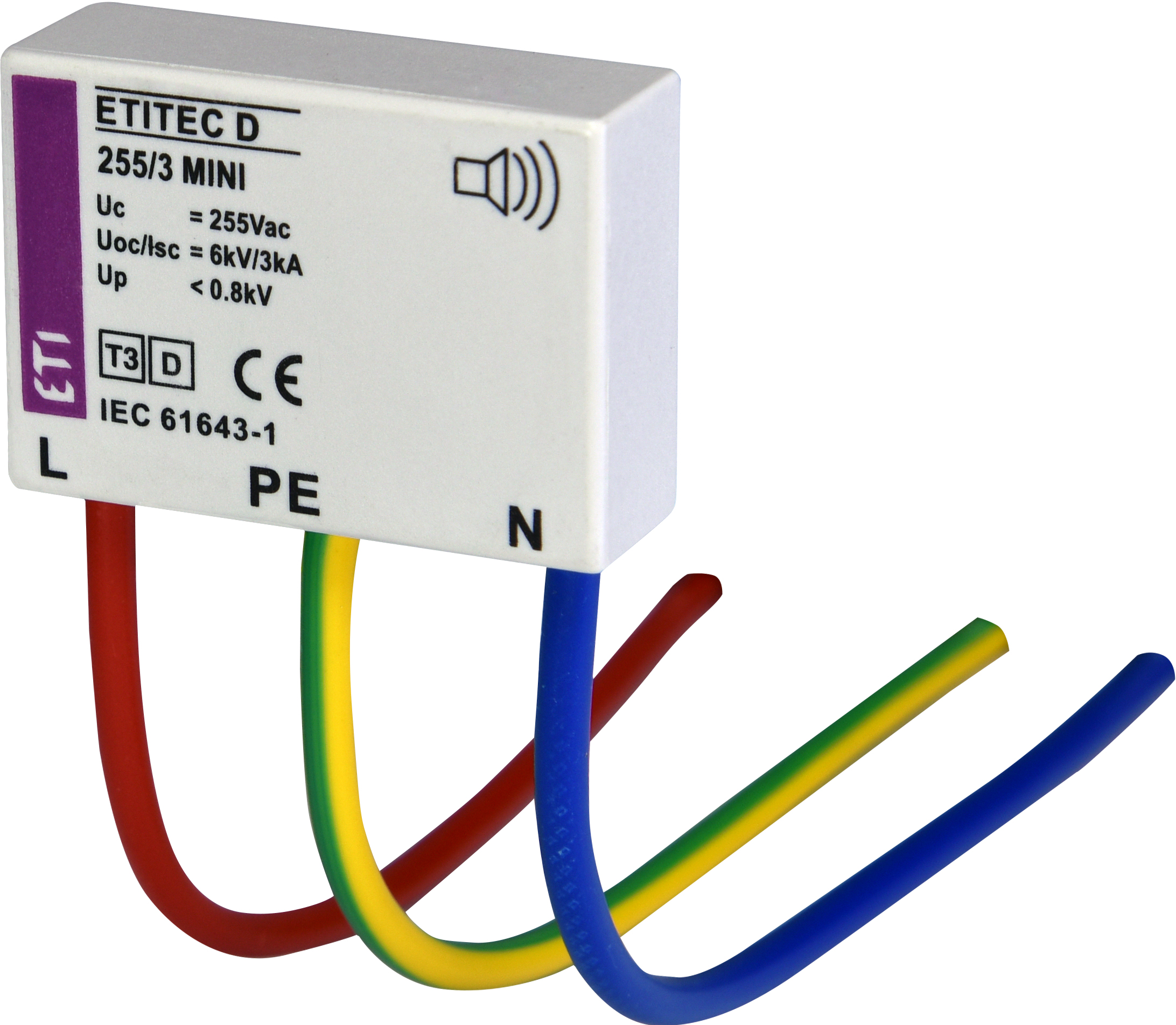 Ограничитель перенапряжения ETITEC d2 275/5 1p (2+0) 2441615